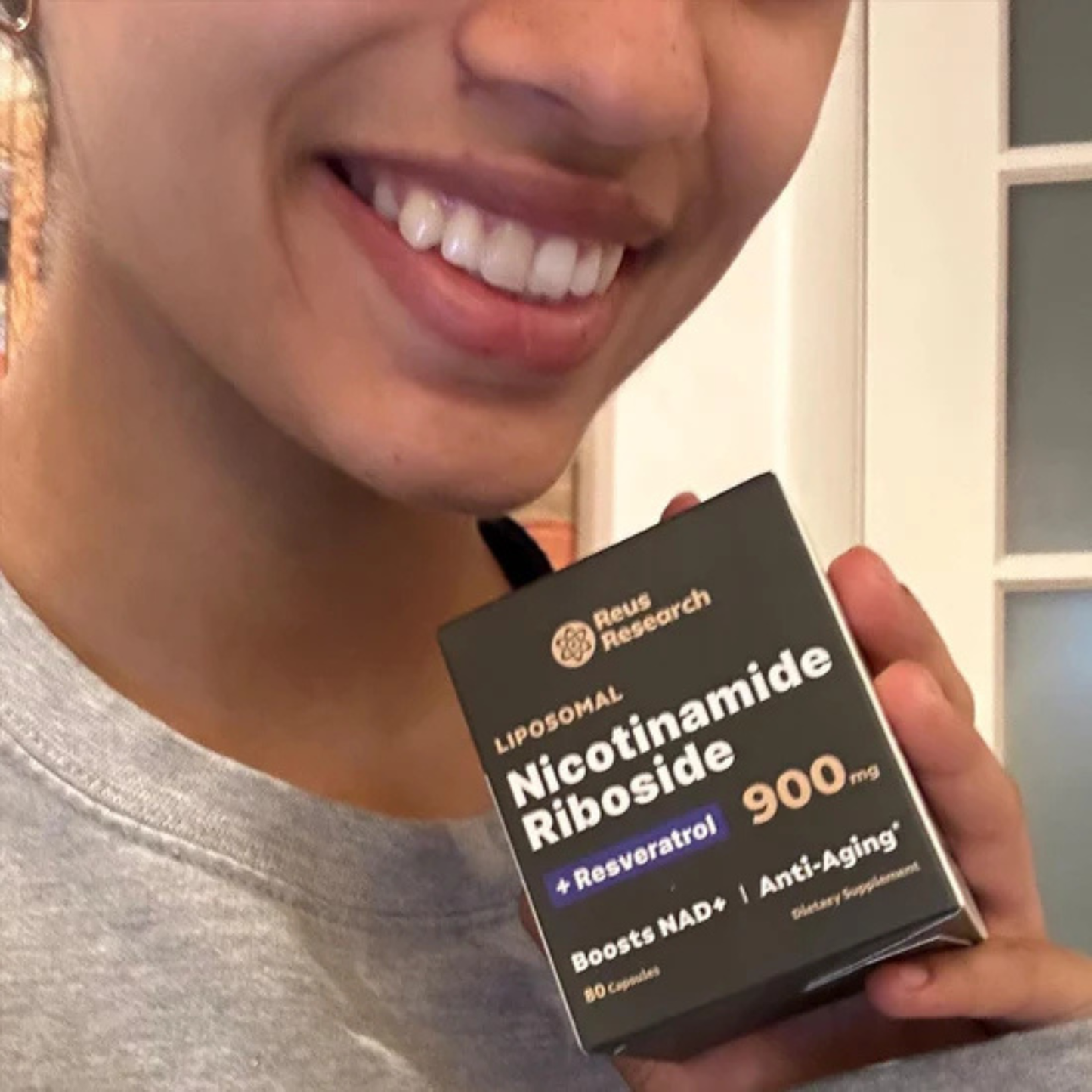 Reus Research NAD+ Nicotinamide Riboside 900mg (80 Count)